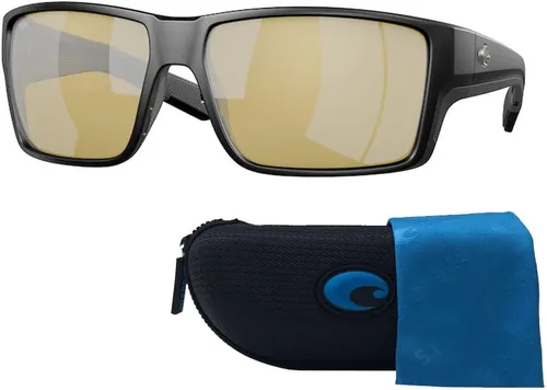 Vista 3 de Costa Del Mar Reefton Pro 6S9080 - Gafas de sol rectangulares para mujer + paquete con kit de gafas Deisgner iWear