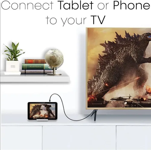 Vista 6 de Cmple - Cable micro HDMI a HDMI de 3 pies, cable micro HDMI macho a macho 4k para cámara de captura de tarjeta, cámara de vídeo, cámara de acción