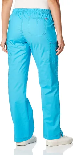 Vista 3 de Wink WonderFLEX Patience - Women's Curved Notch Neck Scrub Top Aguamarina