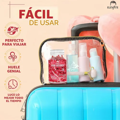Vista 7 de Elevate Cápsulas de aceite de suero para tratamiento capilar, fórmula acondicionadora e hidratante con aceites de argán y jojoba, vitaminas A, C, E