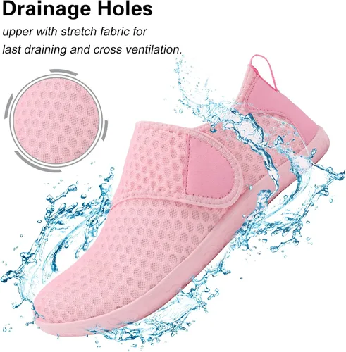 Vista 3 de Lisdwde Zapatos de agua antideslizantes para hombre y mujer, zapatos de natación, deportes de playa, secado rápido, zapatos de calcetín para mujeres