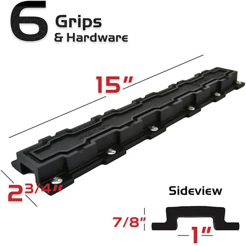 Vista 2 de Caliber Grips 13200, kit de tracción para remolque de moto de nieve de 6 piezas