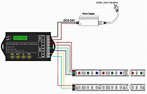 Vista 4 de Controlador de temporizador de luz reguladora, TC420 12V/24V Time Cotrollers temporizadores programables caja digital interruptor luces inteligentes