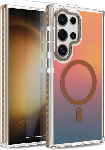 Vista 282 de Funda magnética para Google Pixel 10 Pro XL [compatible con Magsafe] [bonito diseño fluorescente de moda] a prueba de golpes, delgada, translúcida