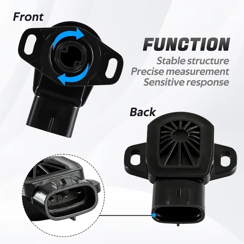 Vista 5 de FUSCH Sensor TPS Sensor de posición del acelerador compatible con Suzuki Kingquad LT-A700X/ LT-A750X/ LT-A750XP/ LT-A750XPZ/ LT-A750XL/ LT-A750XZ