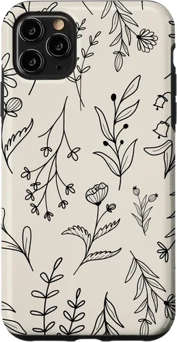 Vista 13 de Sand Beige Wildflower Floral Pattern Case for iPhone 16