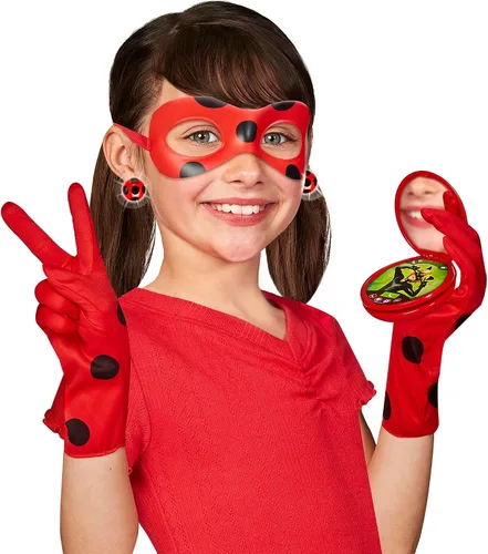 Vista 2 de Set de Vestido de Disfraz de Miraculous Ladybug con Luces de Playmates Toys