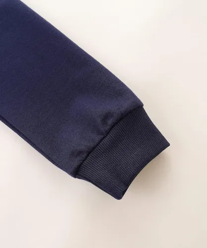 Vista 5 de Bumeex Sudadera de algodón con cuello redondo para niño pequeño 2-7T