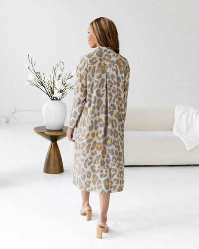 Vista 6 de The Drop Vestido con estampado de guepardo crema irlandés para mujer por victoriouslogan