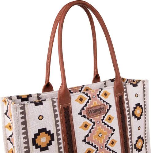 Vista 4 de Wrangler Aztec - Bolso tote para mujer, estilo bohemio, bolso de hombro y bolso