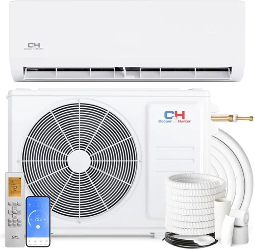 Vista 10 de Cooper & Hunter Serie Olivia, 9.000 BTU, 230V, 24 SEER2, Sistema de aire acondicionado/calefacción Mini Split sin conductos, inversor de zona única