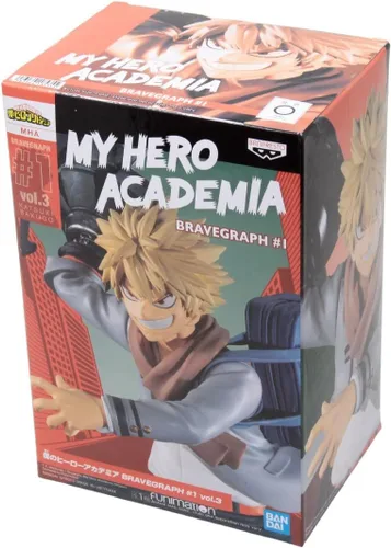 Vista 4 de Banpresto My Hero Academia BRAVEGRAPH # 1 vol.3 Bakugou Katuki PVC Figure Figurine 12cm