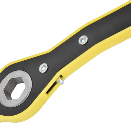Vista 7 de Llave de trinquete para gato de ahorro de mano de obra automática, llave de trinquete giratoria de 360°, gato de tijera hexagonal, ahorro de mano