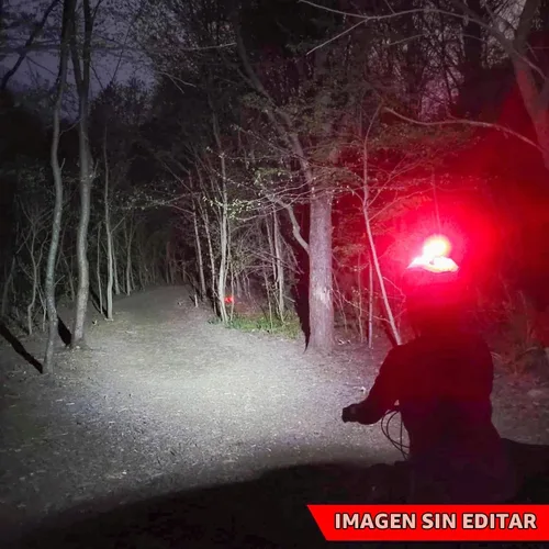 Vista 2 de Luz recargable para casco de bicicleta - Luz de bicicleta