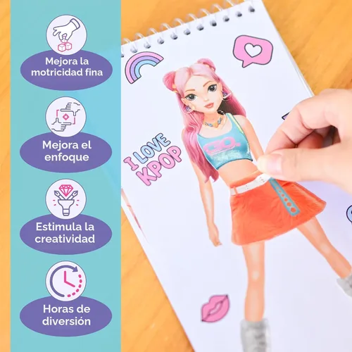 Vista 6 de BSCOOL Libro de actividades con pegatinas Kpop de 2 piezas para niñas Multipack - 2pcs Kpop