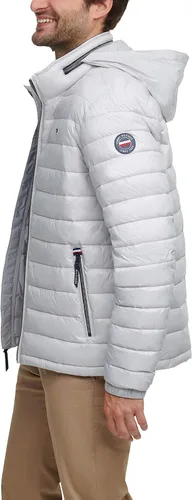 Vista 3 de Tommy Hilfiger - Chaqueta acolchada alternativa Ultra Loft Down resistente al agua para hombre.