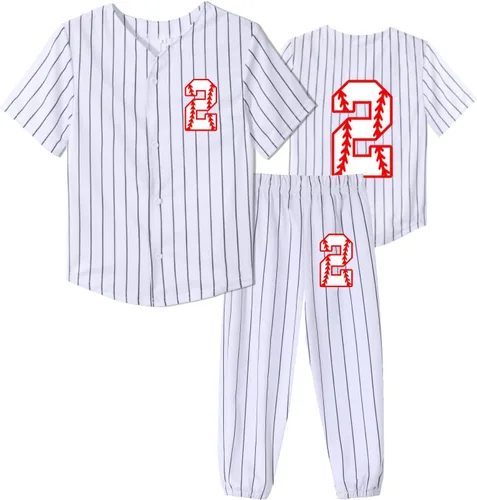 Vista 8 de Yuji Itadori Conjunto de camiseta de béisbol para niños pequeños y niñas, conjunto corto de camiseta de béisbol para niños de 1, 2, 3, 4 años