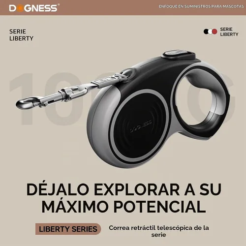 Vista 7 de DOGNESS Correa retráctil para perros de 16.4 pies (gris basalto)
