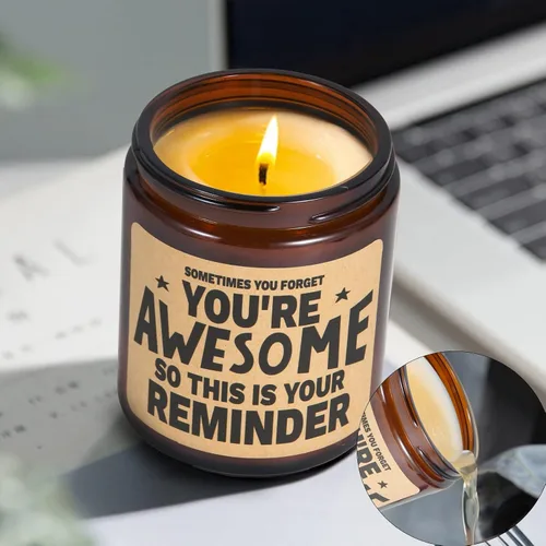 Vista 6 de Regalos de velas perfumadas para mujeres, regalo inspirador, de animación para ella, él, regalos de broma para amigos, compañeros de trabajo