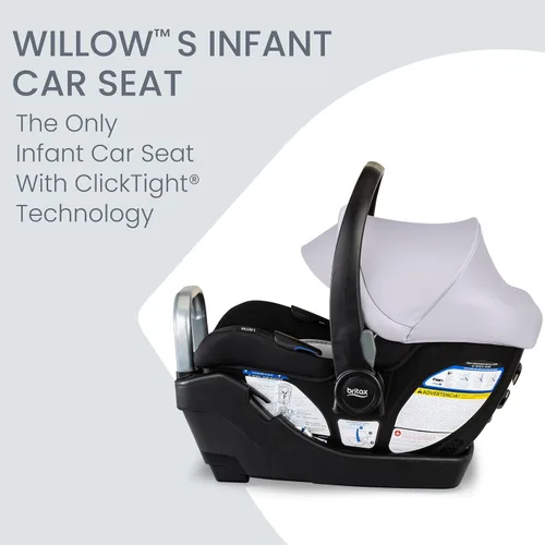 Vista 2 de Britax Willow S Asiento infantil para automóvil con base alpina — Glacier Ónix glaciar