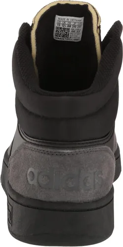 Vista 3 de adidas Hoops 3.0 Mid Tenis de baloncesto para hombre, negro, carbón (BlackBlackCarbon)