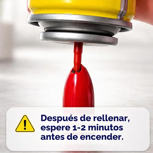 Vista 4 de Encendedor de antorcha de chorro de butano, recargable a prueba de viento, ajustable, velas de barbacoa para acampar (sin gas) (d0)