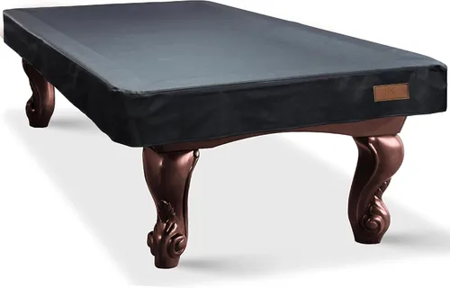 Vista 12 de K-Musculo Cubierta para mesa de billar, cubierta resistente de piel sintética para mesa de billar, impermeable y a prueba de rasgaduras, ajuste