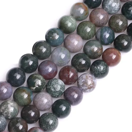 Vista 34 de GEM-Inside - 95 cuentas AA color morado oscuro de amatista de 15 pulgadas por hebra con agujero, piedras preciosas naturales y cuentas de cristal