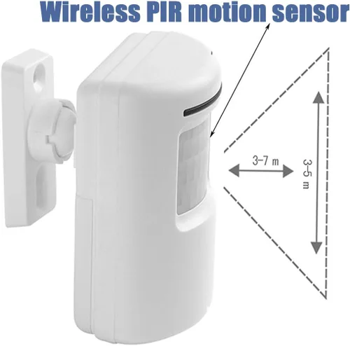 Vista 2 de Timbre de puerta, detector de sensor de movimiento inalámbrico para puerta de negocios, timbre inteligente para el hogar, seguridad para el hogar