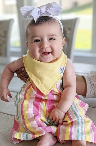 Vista 3 de Diaper Squad 10-Pack Organic Cotton Baby Bibs for Baby Boy, Girl Pastel