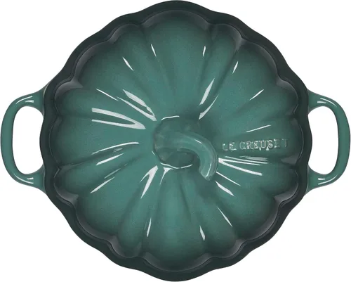 Vista 3 de Le Creuset Mini Cocotte de calabaza figurativa de gres, 12 oz., alcachofa