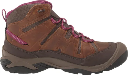 Vista 6 de KEEN Botas de senderismo impermeables Circadia de altura media para mujer Acero GrisAzul Nube