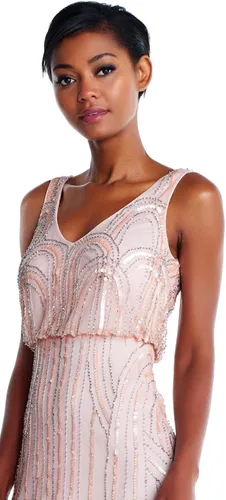 Vista 3 de Adrianna Papell Mujer Blsn Beaded Art Nouveau