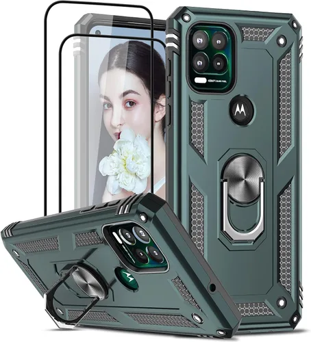 Vista 136 de LeYi Funda para Moto G Stylus 2022 4G (no compatible con 5G), funda para Moto G Stylus con 2 protectores de pantalla, funda protectora de grado Oro