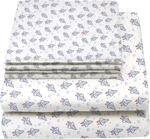 Vista 28 de Juego de sábanas tamaño individual para niños y niñas, sábanas para niños, linda sábana de cama, incluye sábana plana, ajustable y funda