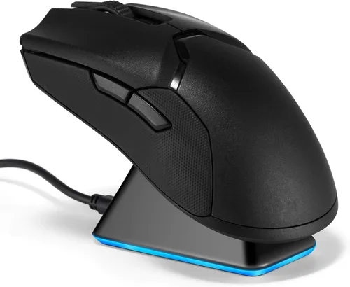 Vista 2 de Soarking Base de carga para Razer Wireless Mouse DeathAdder V2 Pro, Naga Pro, Viper Ultimate y Basilisk Ultimate con cable de 6.6 pies