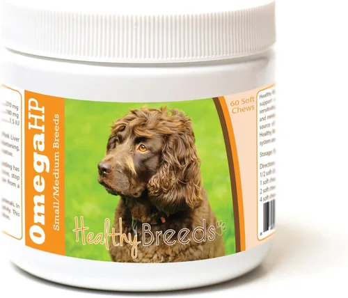 Vista 27 de Healthy Breeds Affenpinscher Omega HP - Masticables suaves para piel y pelaje, 60