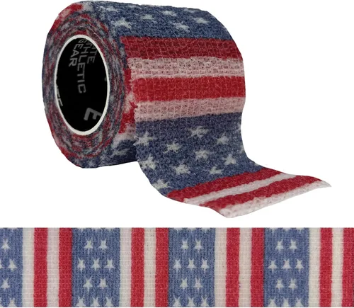 Vista 9 de Cinta atlética autoadhesiva – 2 pulgadas x 6.5 yardas – Sin látex, envoltura deportiva fácil de rasgar para fútbol, béisbol, fútbol, muñeca