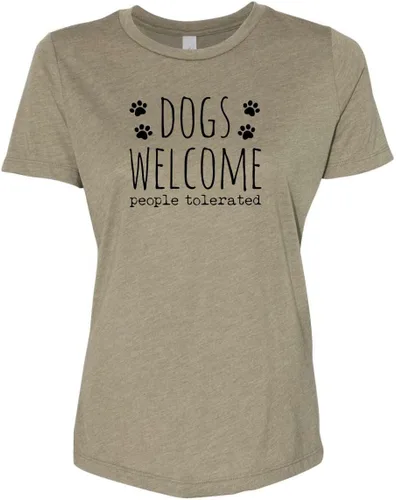Vista 26 de Cute Women's Screen Printed Crew Neck Tee, Shirts With Sayings, Dusty Blue or Olive