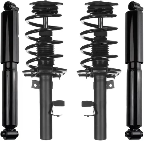 Vista 11 de Detroit Axle - Kit de 4 puntales para Ford Escape 2014-2019, 2 amortiguadores traseros ensamblaje 2 puntales delanteros y resortes helicoidales 2015