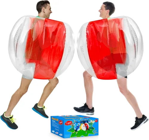 Vista 9 de XBEN - Pelotas inflables de 36 pulgadas, paquete de 2 unidades, pelota de hámster humano de PVC resistente al desgarro para niños y adultos