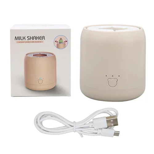 Vista 8 de Mezclador eléctrico de leche para bebés con carga USB automática en polvo, mezclador eléctrico portátil de bajo ruido, mezclador de leche para bebés