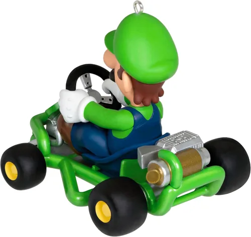 Vista 6 de Adorno de Navidad Hallmark Keepsake, Nintendo Mario Kart Luigi, Regalos para Jugadores