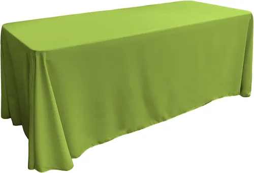 Vista 86 de LA Linen Mantel rectangular lavable de popelín de poliéster, resistente a las manchas y a las arrugas, cubierta de mesa 60x84, mantel de tela