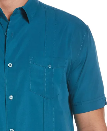 Vista 3 de Cubavera Men's Two-Pocket Double Pintuck Short Sleeve Button-Down Shirt