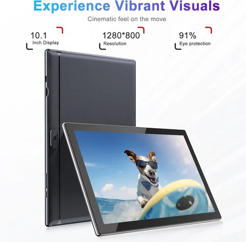 Vista 5 de Tablet Android 15 de 10 pulgadas, tabletas 2 en 1 con teclado/ratón/estuche/lápiz capacitivo, 8 GB de RAM+32 GB ROM/1 TB Expandir Tableta