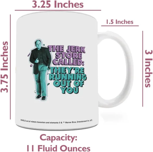 Vista 456 de Trend Setters Friends the Television Show – 25 años – Mercancía oficial – Taza de café o té de cerámica blanca de 11 onzas – perfecta para regalar