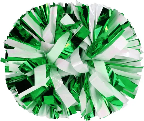 Vista 15 de Lovecheer 2 pompones de plástico para animadoras con mango de bastón para niños y adultos, para animar a fiestas de espíritu de equipo deportivo