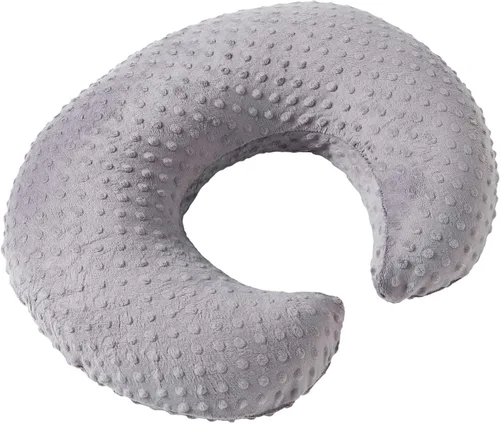 Vista 13 de Funda de almohada de lactancia con lunares, funda de almohada de felpa para lactancia materna Funda para almohada de lactancia, transpirable, Negro