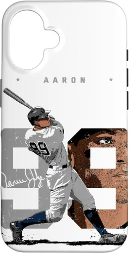 Vista 32 de Aaron Judge Number Portrait Baj New York MLBPA Case for iPhone 17